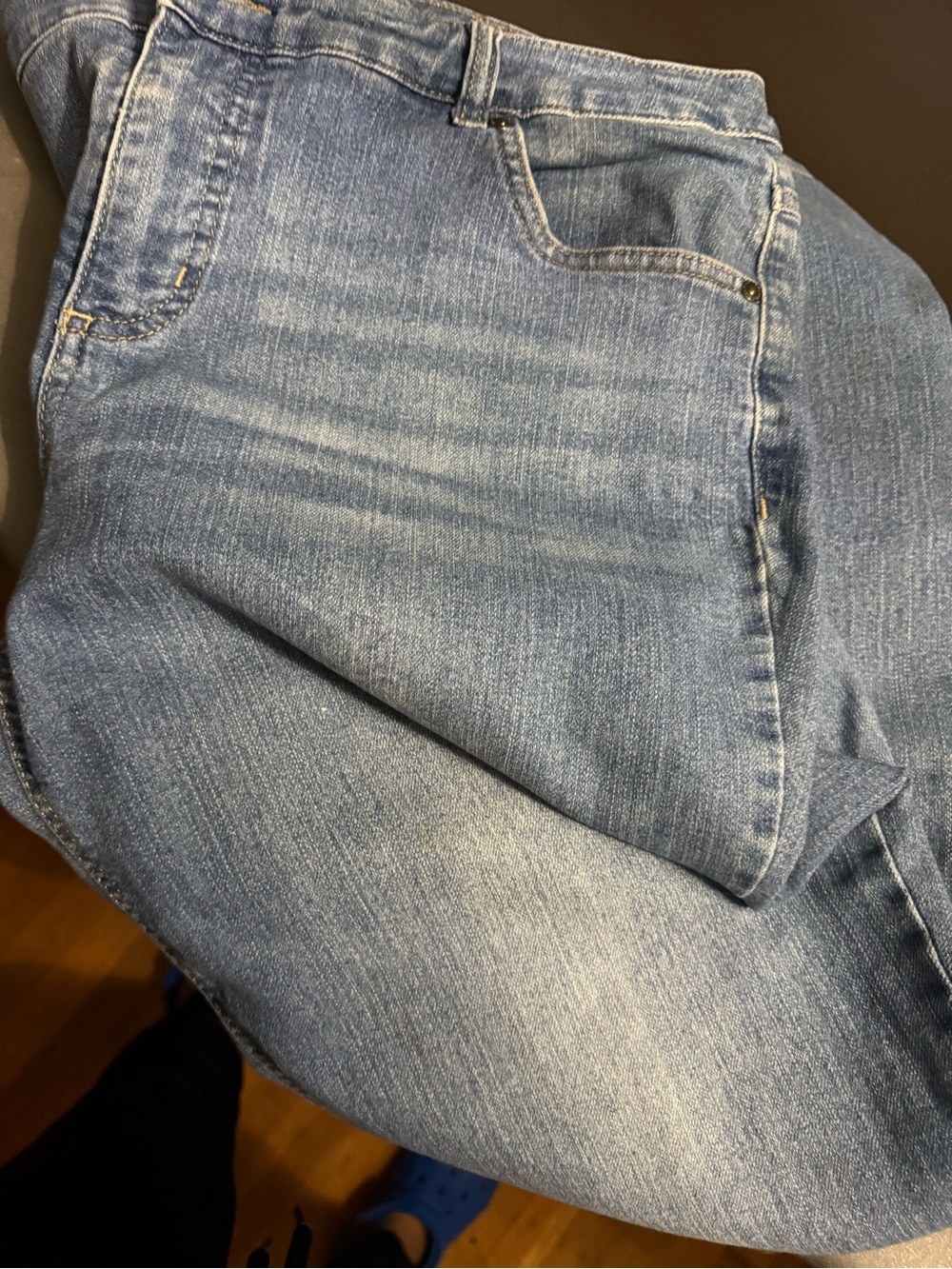 Hanes Women's Light Blue Straight Leg Jeans